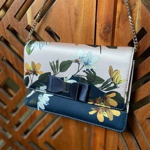 Ted Baker London Hania Elegant Bow Evening Bag Navy